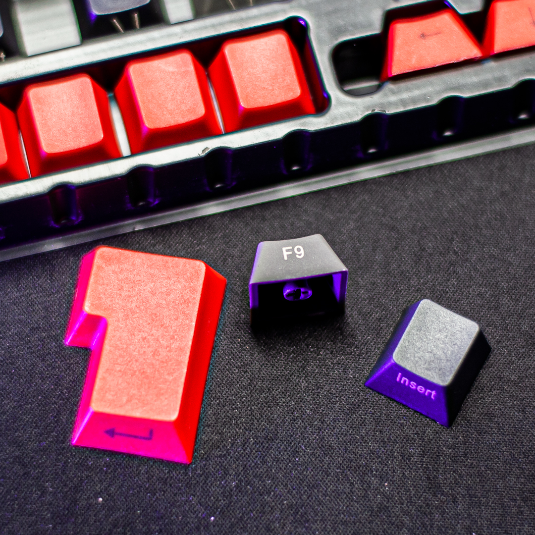 paradox gaming keycaps black &amp; red Paradox Gaming Keycaps Black &#038; Red Ghost keycaps BK RED 01