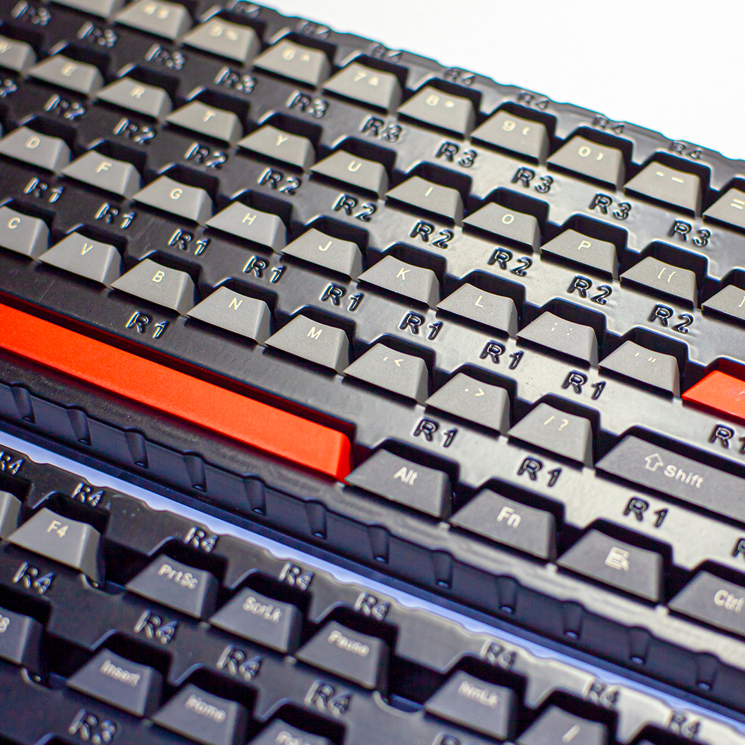 paradox gaming keycaps black &amp; red Paradox Gaming Keycaps Black &#038; Red Ghost keycaps BK RED 03