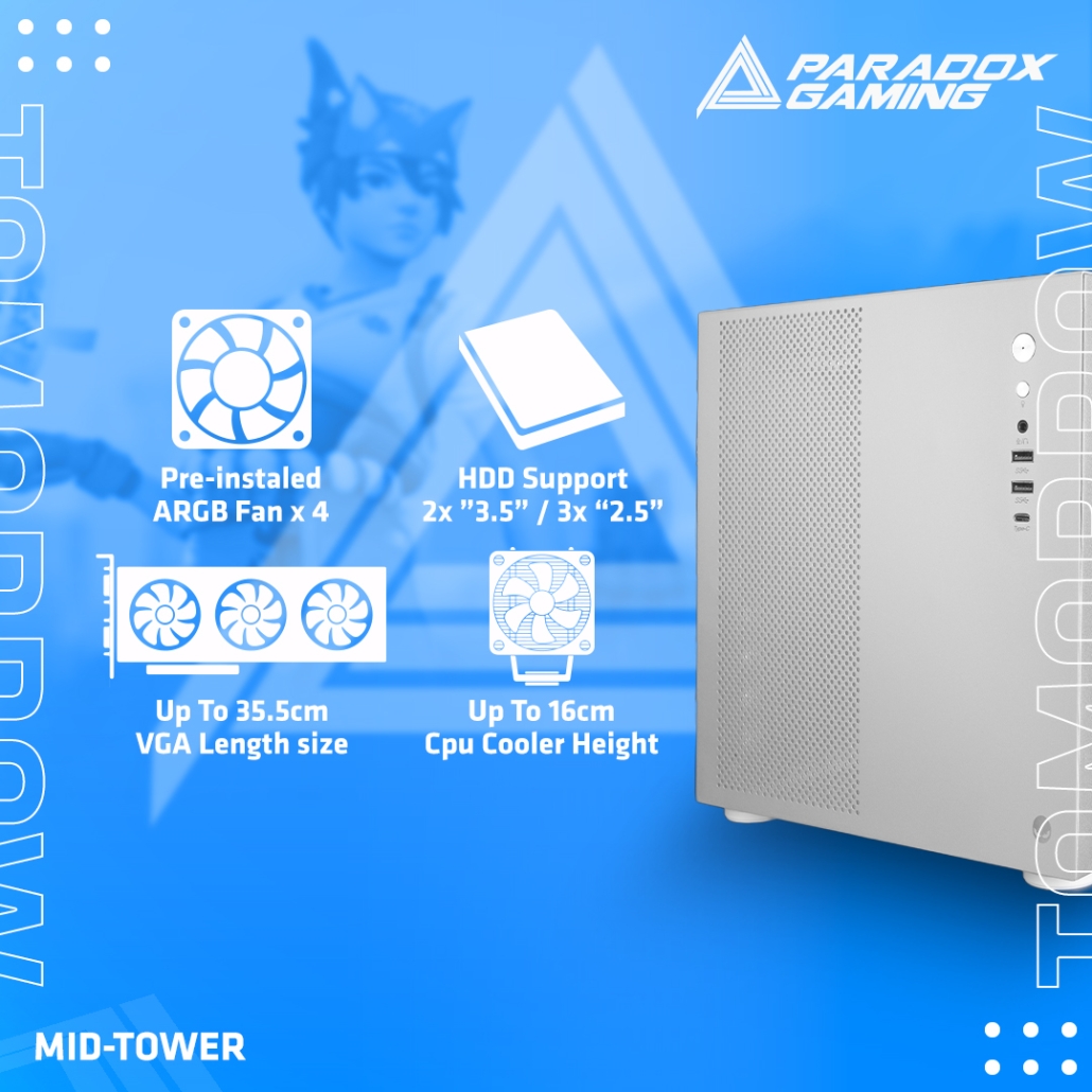 Paradox Gaming Tomorrow Series T3 MicroATX 機箱